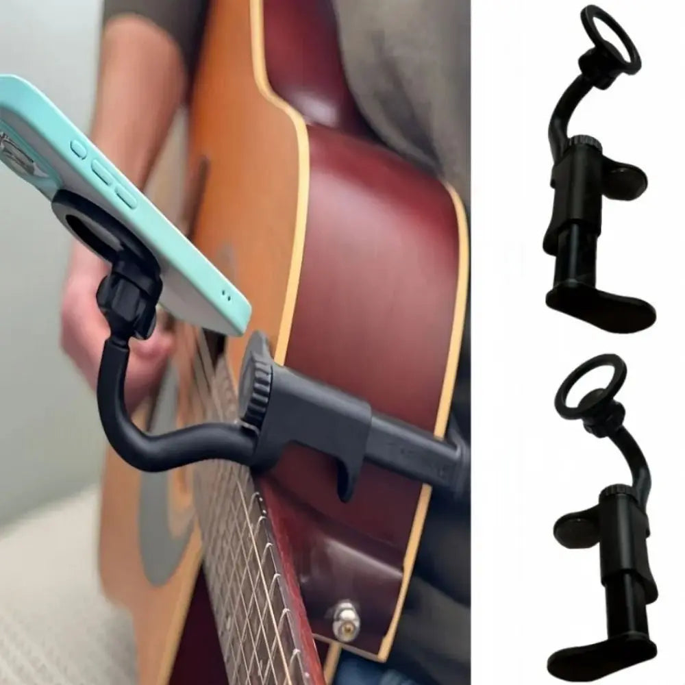 Adjustable Magnetic Guitar Phone Holder — Non-Slip Clip Stand for Stable Support