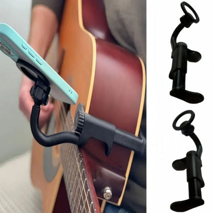 Adjustable Magnetic Guitar Phone Holder — Non-Slip Clip Stand for Stable Support
