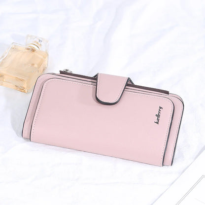 2024 Women’s Long Wallet – Custom Name Engraving, 15 Card Holders & Zippered Classic Purse