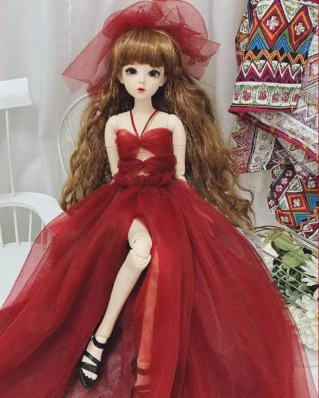 60cm BJD Doll Clothes – Cute Kawaii Outfits for 1/3, 1/4 & 1/6 Dolls, Variety of Accessories for Children’s Toys
