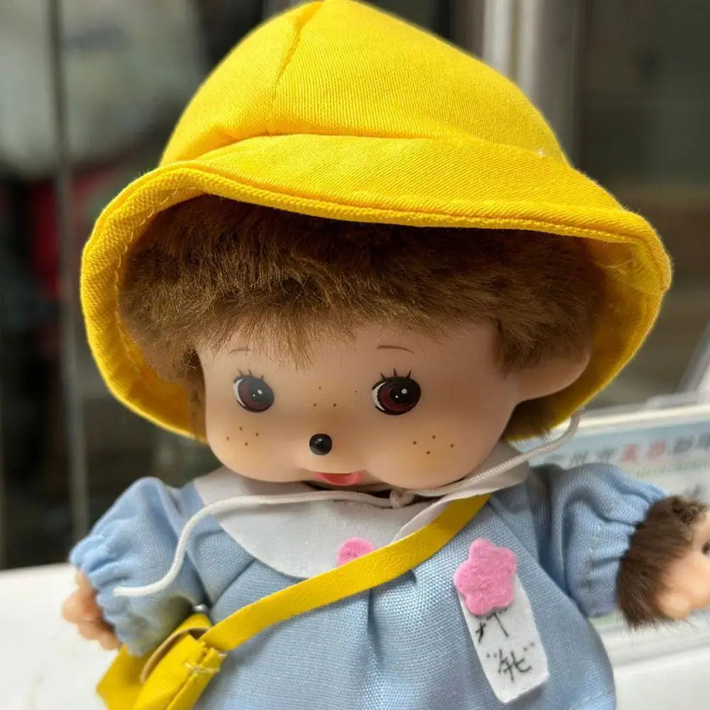 15/20cm Kawaii Mengqi Monkey Plush Doll – School Bag Pendant, Keychain Decor & Cute Birthday Gift
