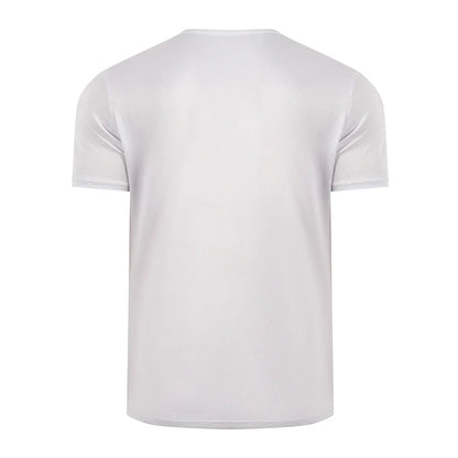 Men’s Summer Solid Color T-Shirt – Round Neck Short Sleeve Athletic Fitness Sports Top (Black & White, 1–2 PCS)