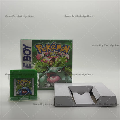 Pokemon Series GBC Game Cartridge in Box USA Version – Red, Blue, Yellow, Green, Gold, Silver, Crystal