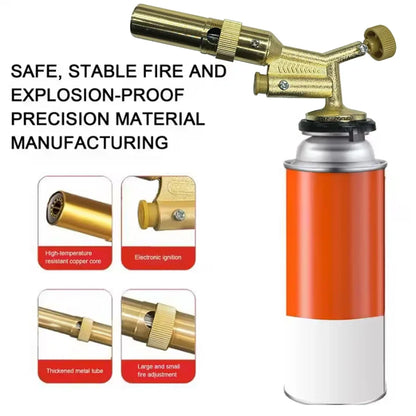 High-Temperature Brass Copper Welding Torch – Propane Flame Gun for Brazing, Soldering & Plumbing