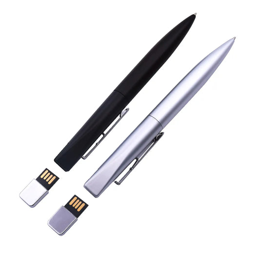 Metal Ballpoint Pens USB Flash Drive: 4GB-64GB Memory Stick - USB 2.0 Disk, Ideal for Business Gifts and Data Storage