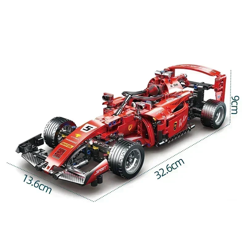 F1 Technical W14 Formula 1:8 Racing Car – 1432PCS City Speed Building Blocks, Compatible with 42141, Sports Vehicle Model Assembly Toy