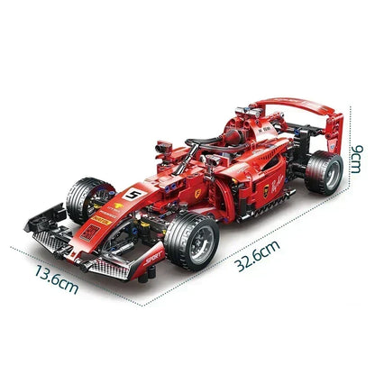 F1 Technical W14 Formula 1:8 Racing Car – 1432PCS City Speed Building Blocks, Compatible with 42141, Sports Vehicle Model Assembly Toy
