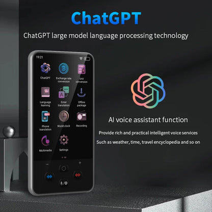 S85 Pro Language Translator Device – 138 Languages, 4-Inch Screen, Offline Voice & Video Translation, 8GB Storage, 2000mAh Battery