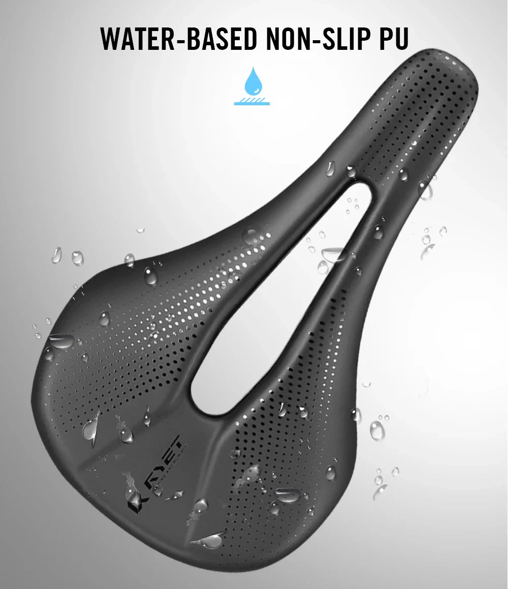 RYET 3D Printed Carbon Bike Saddle — 140/143mm Lightweight Road & MTB Cycling Seat with EVA Cushion