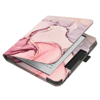 KOBO Libra 7" Leather Case – Hand Strap, Stand & Card Slot Cover for Libra Colour, Libra 2, Libra H2O (N428/N418/N873)