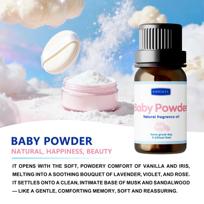 Baby Powder Fragrance Oil - 10ml Long-Lasting Warm & Sweet Scent Oil