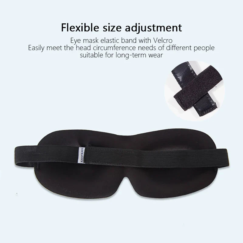 3D Sleeping Eye Mask – Soft Padded Travel Blindfold for Rest, Relaxation & Eye Comfort