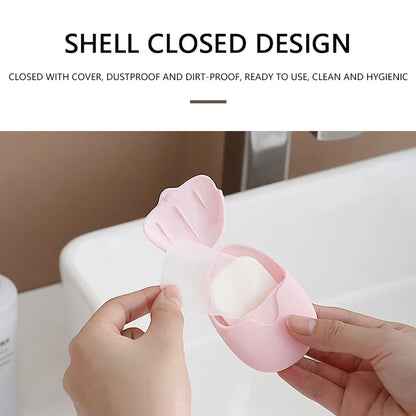 Portable Mini Paper Soap Sheets - Travel Soap Paper for Hand Washing, Disposable Box Soap, Ideal for Camping and Hiking