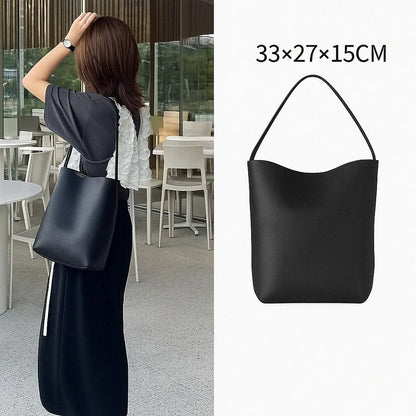 Women’s Simple Tote Bag — Fashion Satchel Sling Shoulder Bag, Large-Capacity Bucket Handbag for Shopping & Outdoor Use