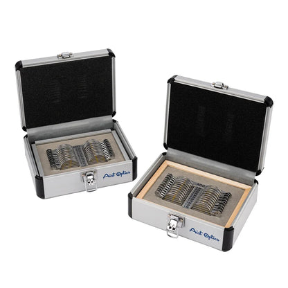 22Pcs Progressive Trial Lens Set – Optical Equipment with Aluminum Tray & Carry Case for Ophthalmic Testing & Eye Examination Tools