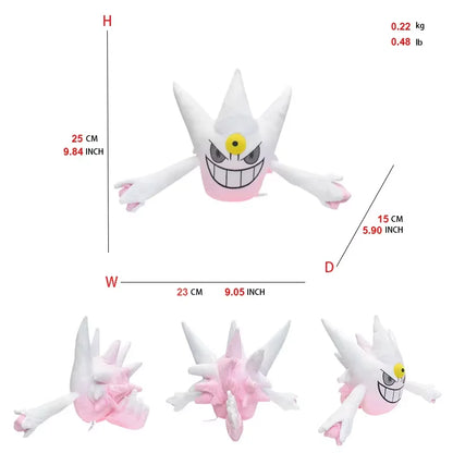 New Gengar Plush Toy – Soft Pokemon Stuffed Animal Doll, Cute Cartoon Christmas Gift