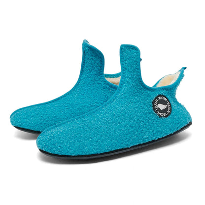 Classic Couples Slippers – Non-Slip Warm Indoor & Outdoor Cotton Shoes for Men & Women, Soft & Comfortable Flat Slippers