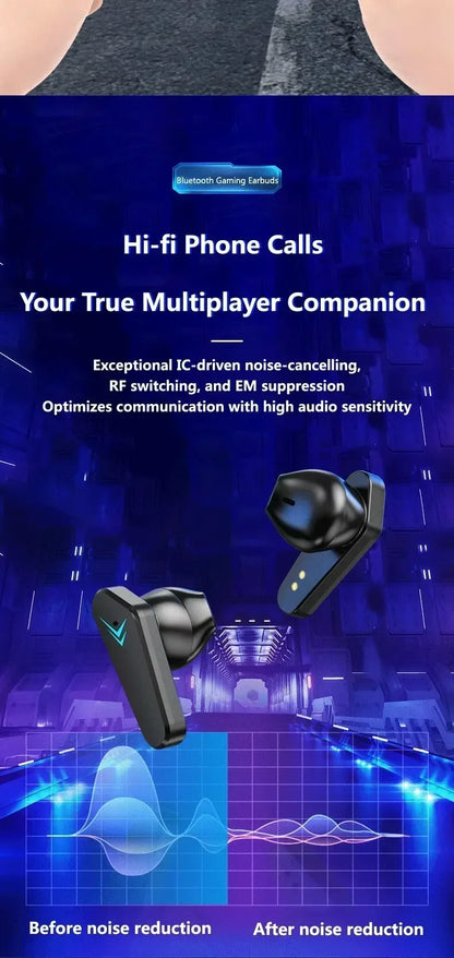 X15 TWS Wireless Bluetooth Earphones – 65ms Low Latency Gaming Earbuds with Mic for Esports & Xiaomi Devices