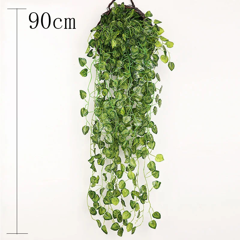 Handmade Wicker Rattan Wall Hanging Flower Planter – Garden Vine Basket Plant Holder