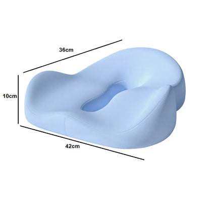 Memory Foam Non-Slip Seat Cushion - Hip Pain Relief, Massage Pad for Office Chair & Car Seat, Coccyx Tailbone Cushion