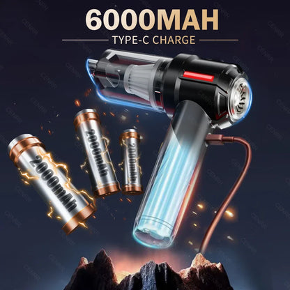 CENRR Powerful Mini Car Vacuum Cleaner 998000PA – Cordless Portable Handheld Cleaner & Home Appliance Blower