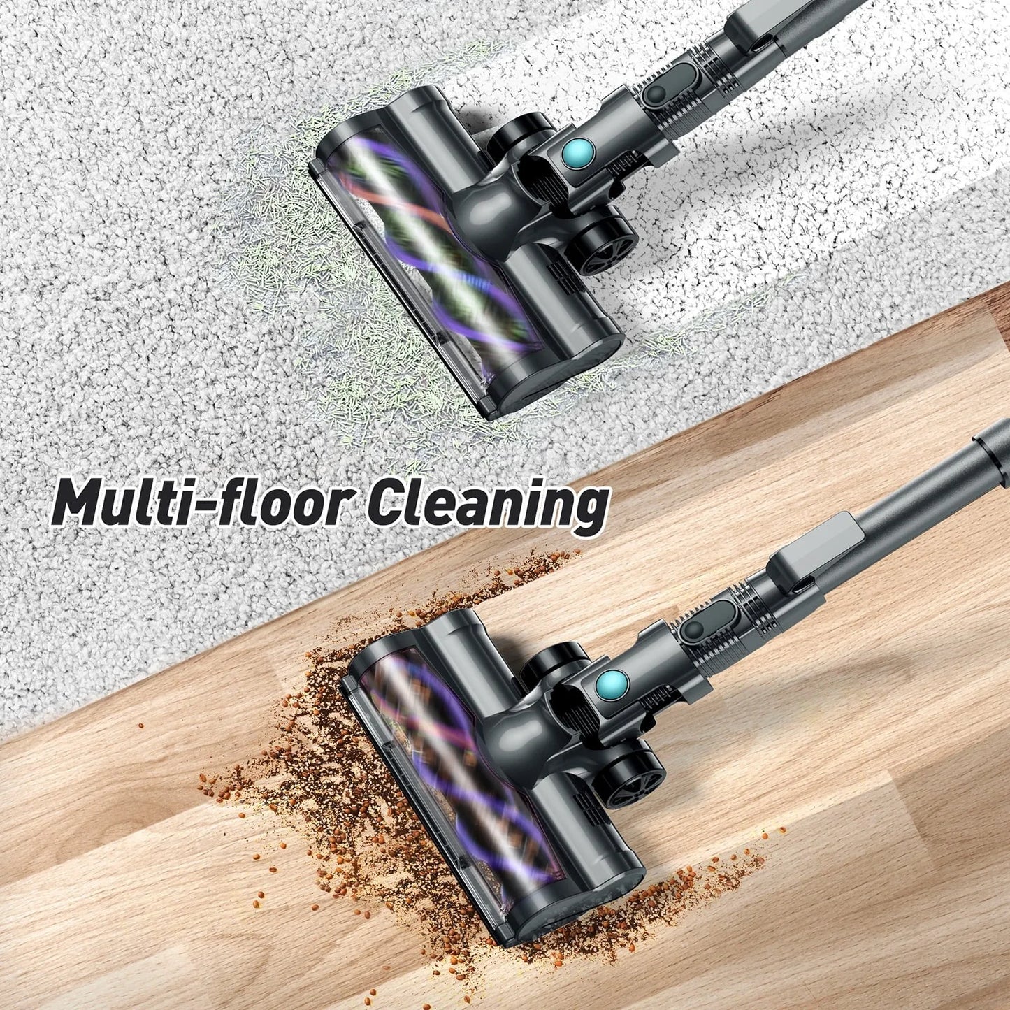 Cordless Stick Vacuum Cleaner – Lightweight, Powerful Suction for Home, Carpet, and Pet Hair