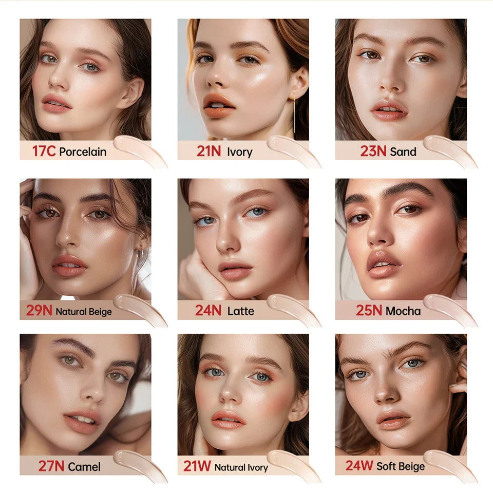 Sunscreen Cushion Foundation – Full Coverage, Waterproof & Long-Lasting Concealer Makeup