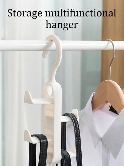 Multifunctional Wardrobe Bag & Clothes Rack – Traceless Hanging Hook for Hats, Bags, and Doors, No Drilling Needed