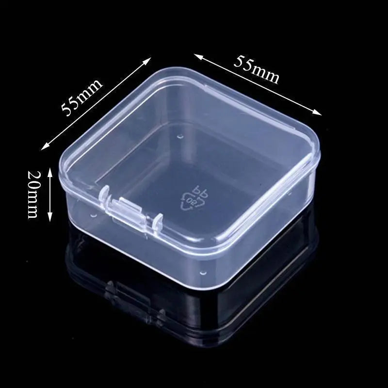 Mini Rectangular Plastic Storage Box – Translucent, Dustproof Jewelry & Small Item Container