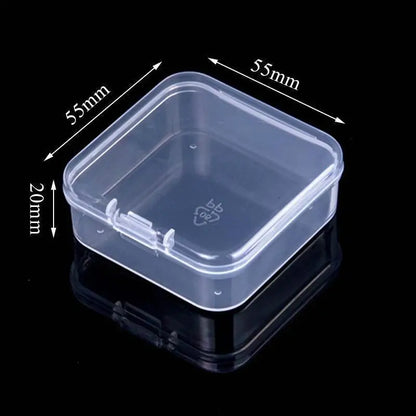 Mini Rectangular Plastic Storage Box – Translucent, Dustproof Jewelry & Small Item Container