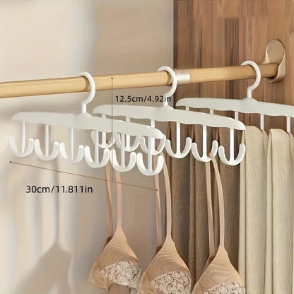 12-Hook Rotating Closet Hanger — Space-Saving Organizer for Ties, Belts, Underwear & Skirts