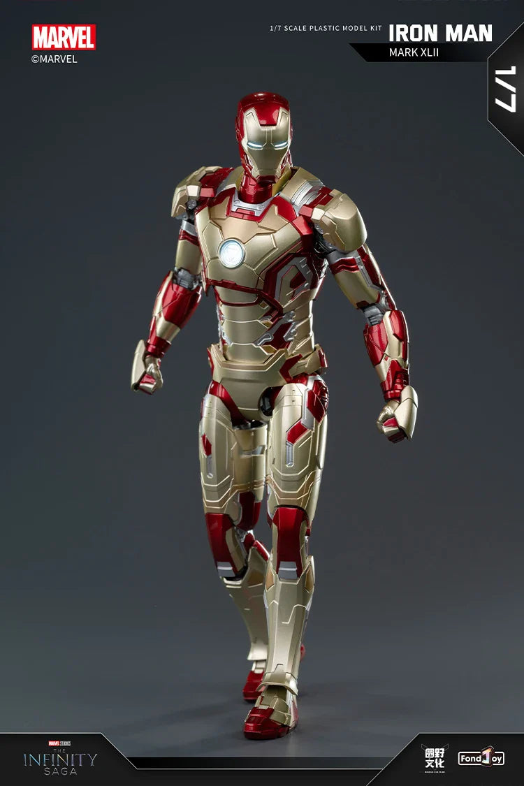 1:7 Original FondJoy Iron Man Action Figures – MK42, MK43, MK5, MK6, MK7 DIY Model, Tony Stark Legend Collection Toy for Kids Gift