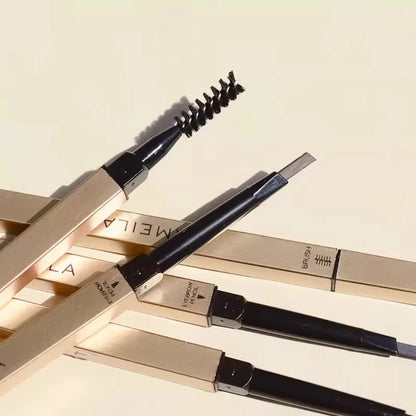 5-Color Double Head Eyebrow Pencil with Brush – Waterproof Sweatproof Eyebrow Gel Tattoo Stick