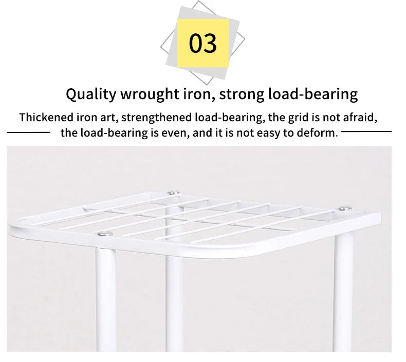 Cordlal Iron Plant Stand 6/7/8-Layer Flower Pot Holder Rack Organizer for Home Garden Decor