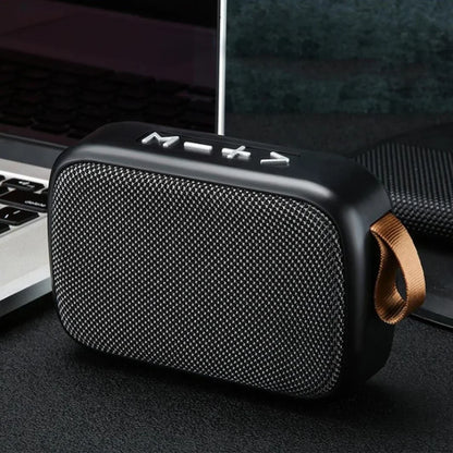 Wireless Mini Bluetooth Speaker – Fabric Design, TF Card Support, 3D Stereo Sound for Outdoor Use