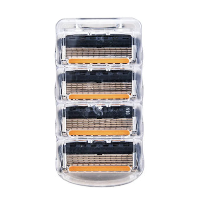 Men’s 5-Layer Fusion Razor Blade Refills – 4/12/24PCS Replacement Cartridges for Beard & Face Shaving