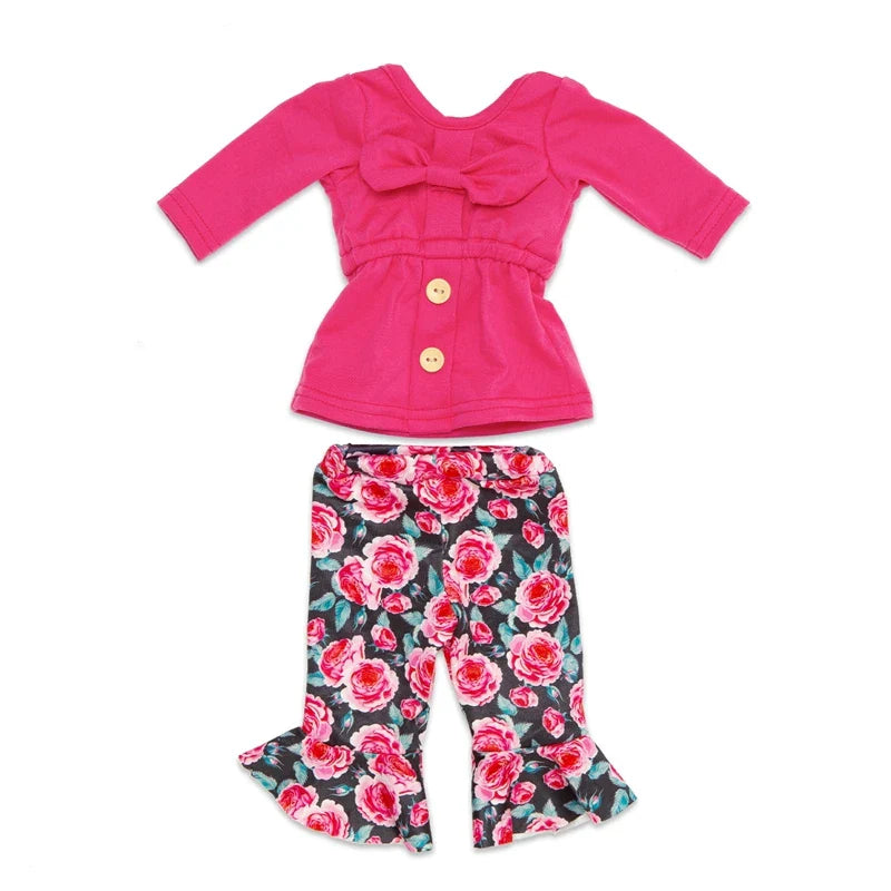 18-Inch Girl Doll Winter Coat — 43cm Baby Doll Jacket Outfit for Dressing