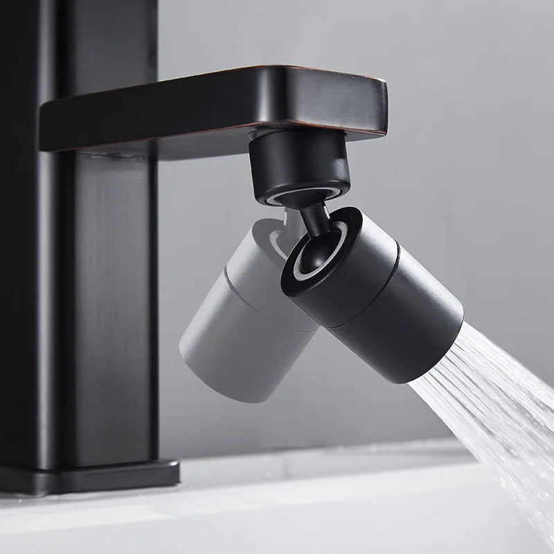 New 2-Mode Kitchen Faucet Spray Head – Adjustable 360° Rotary Splashback Nozzle & Aerator Filter