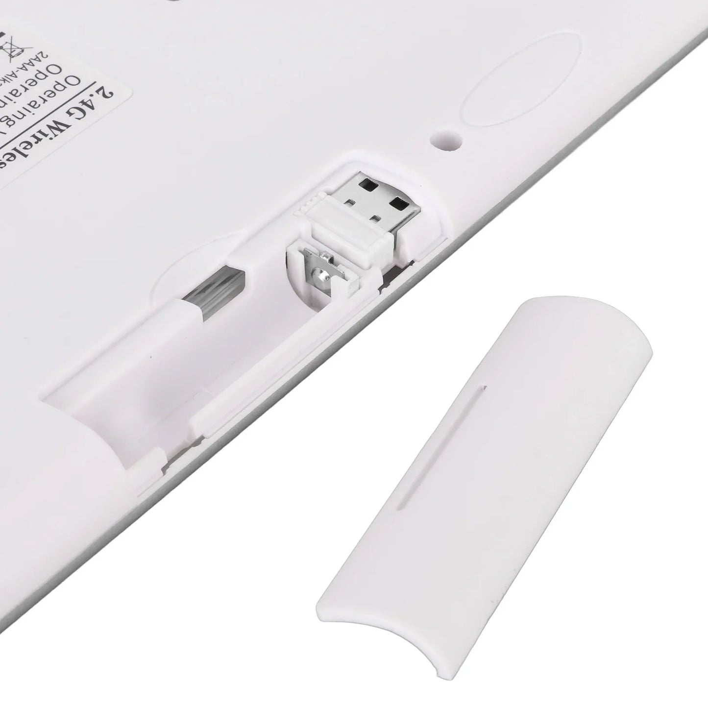 Slim Wireless Keyboard and Mouse Combo – Portable Silent Power-Saving Kit with LED Indicator for Home