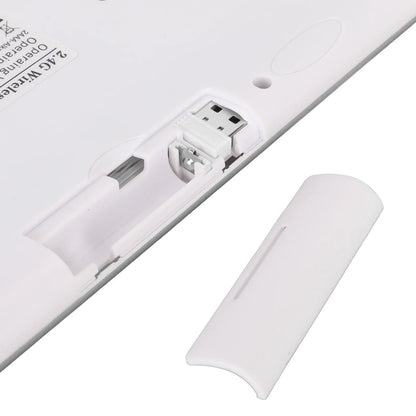 Slim Wireless Keyboard and Mouse Combo – Portable Silent Power-Saving Kit with LED Indicator for Home
