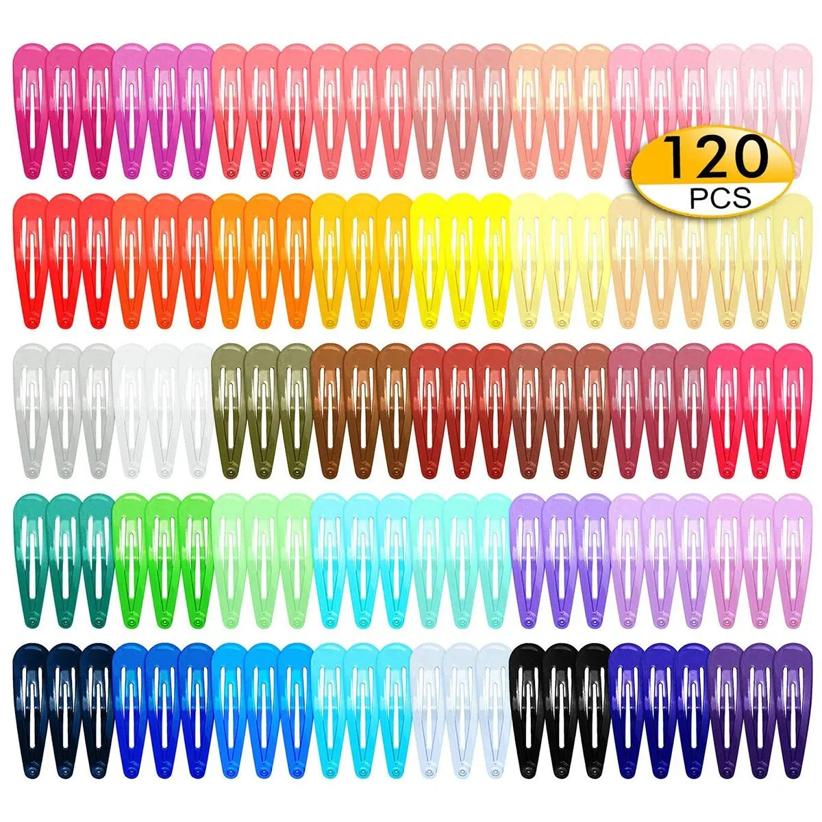120/80/60PCS Colorful BB Hair Clips for Girls – Water Drop Snap Barrettes & Hairpins, Kids Hair Accessories