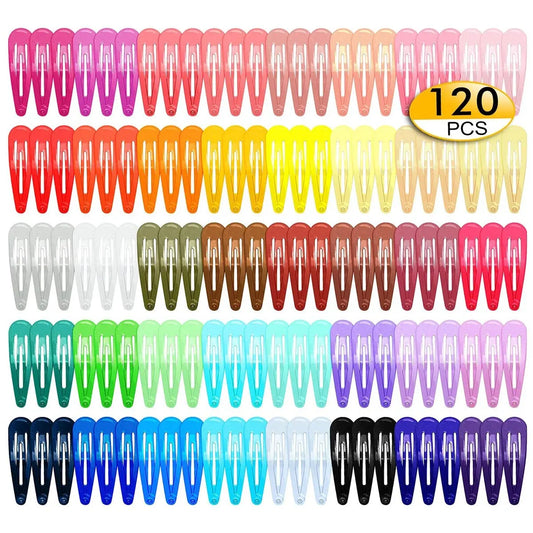 120/80/60PCS Colorful BB Hair Clips for Girls – Water Drop Snap Barrettes & Hairpins, Kids Hair Accessories
