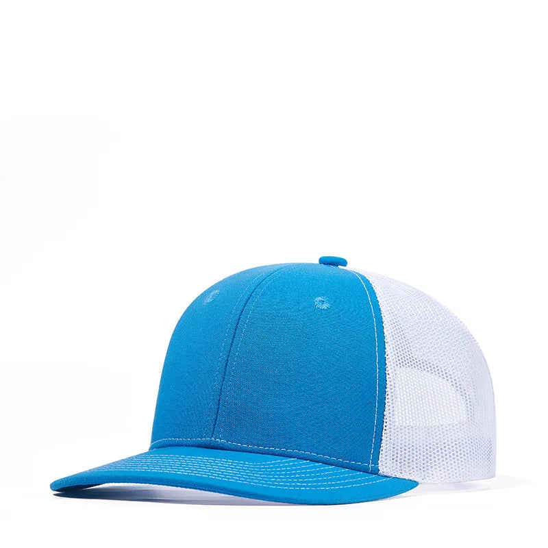 Custom Logo Snapback Hat - Embroidered Mesh Sports Cap for Men & Women, Adjustable Baseball Cap