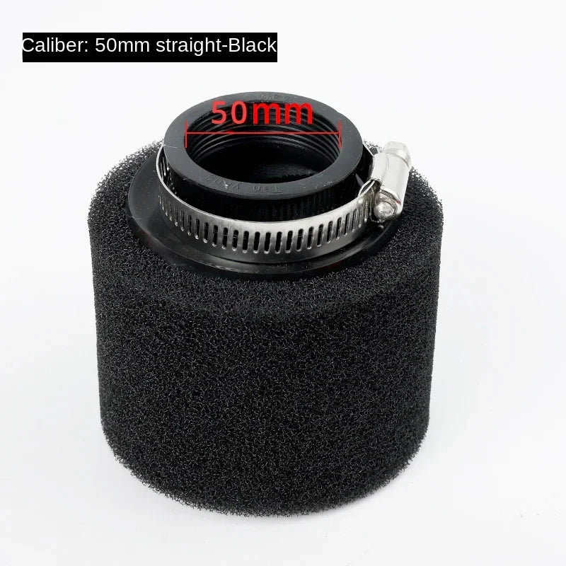 35–60mm Foam Air Filter – Red Elbow Neck Sponge Cleaner for Scooter, Dirt Bike, Motorcycle | Kayo BSE Compatible
