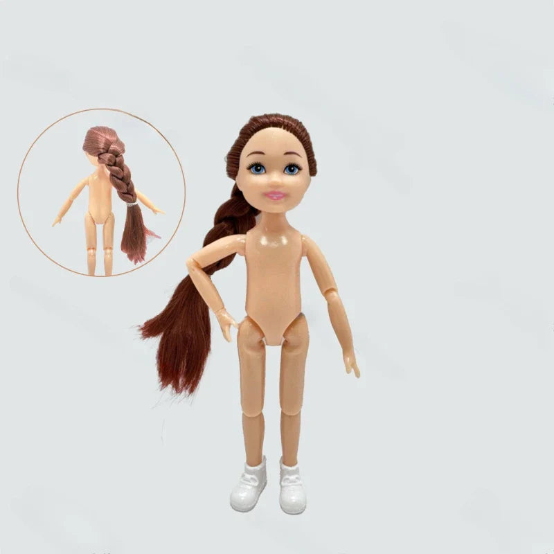 5-Inch / 15cm Little Doll — Normal Skin Girl Dress-Up Toy Gift for Children