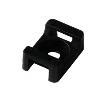 100Pcs Cable Tie Mount Base - Plastic Fixed Saddle Wire Holder for USB Charging & Data Line Winder | HC-2 HC-4 Zip Ties
