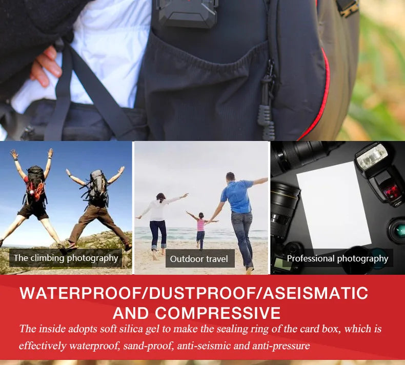 Desional E8 CFexpress & SD Card Case – Waterproof, Anti-Drop Memory Card Storage Box for TF & Phone Cards