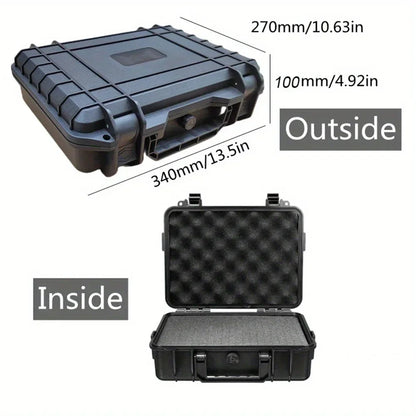 Waterproof Hard Carry Case Toolbox – Pre-Cut Foam Storage Organizer, Impact-Resistant Safety Protector for Hardware