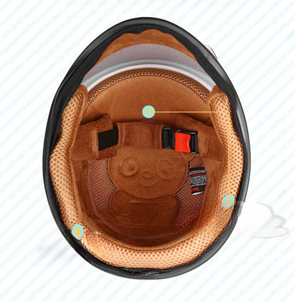 Children's Motorcycle Helmet - Boys & Girls Safety Half Helmet for Summer, Scooter & Bike Accessories for Kids
