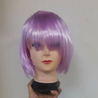 Pretty Short Bob Wig for Women – Natural Fashion Synthetic Wig for Halloween, Cosplay, Anime, and Daily Party Wear
